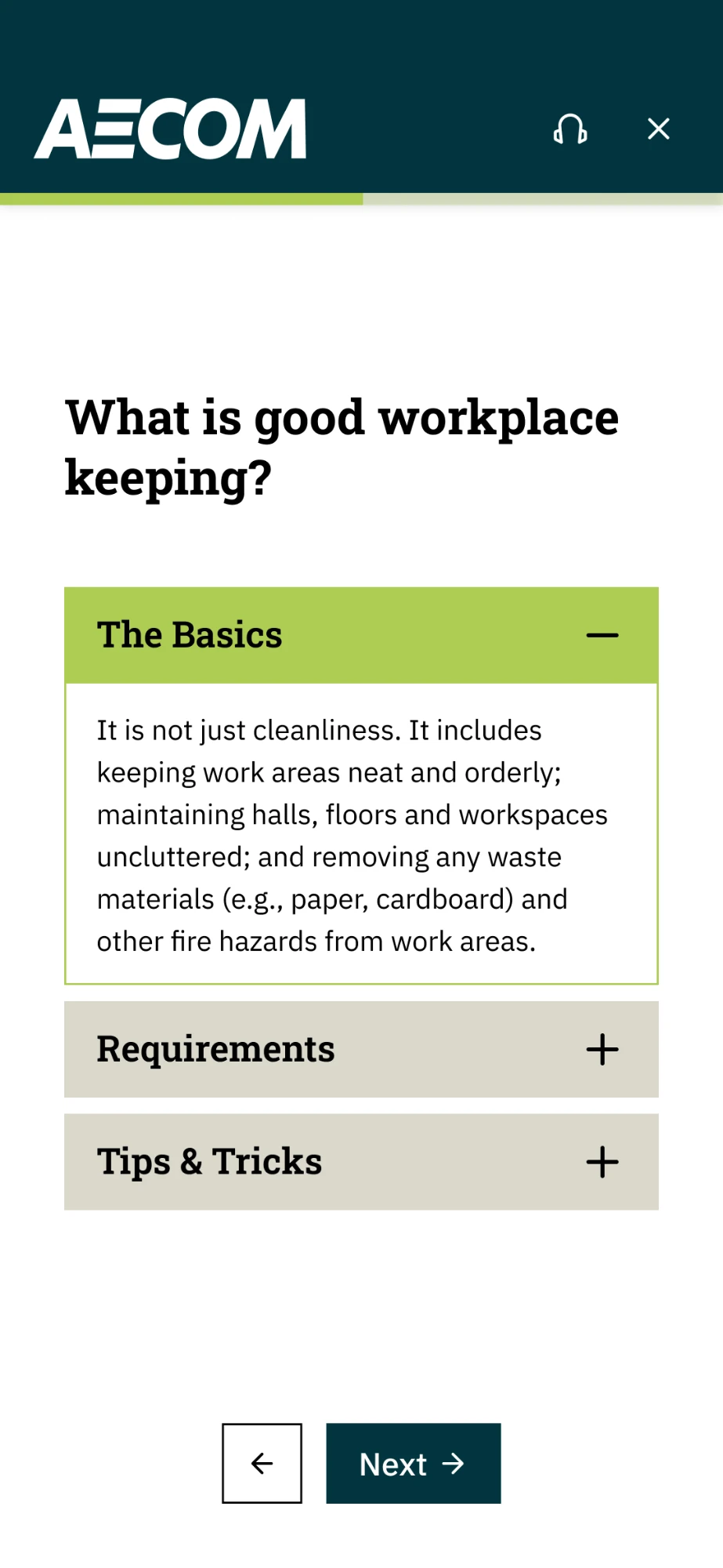 New design: What is good workplace keeping?
