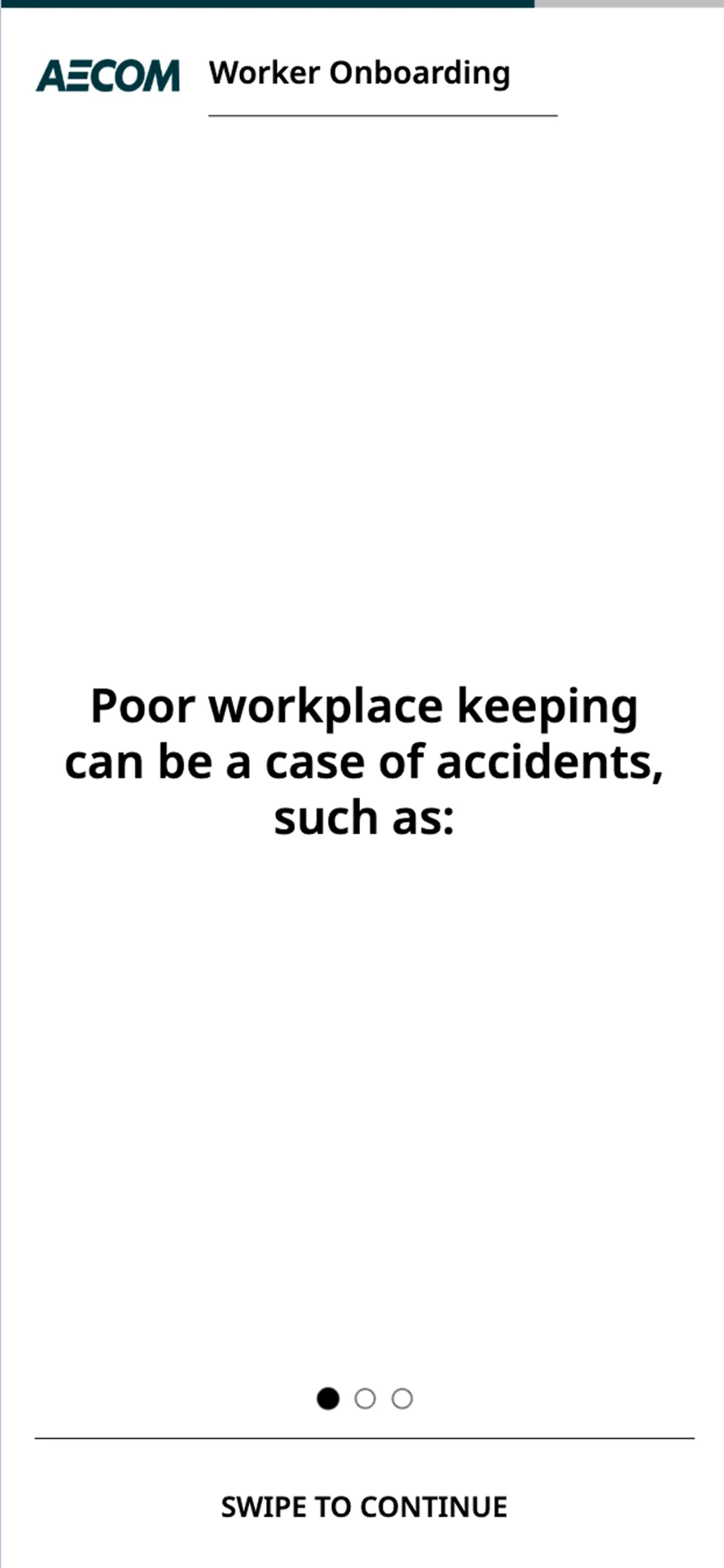 Previous design: Poor workplace keeping can be a case of accidents